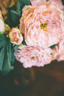 PEONIA FINTO SECCO CM50 ROSA-BRUCO - immagine 2