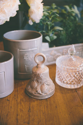 Campana palle natale grigio corda | Virginia Casa - immagine 3