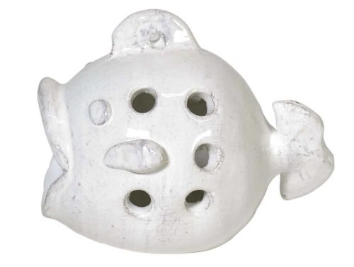 Porta tea light Pesce biaco | Virginia Casa