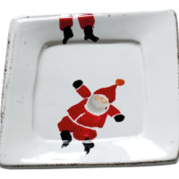 Piattino Quadrato Babbo Natale | Virginia Casa