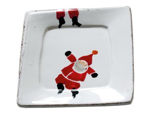 Piattino Quadrato Babbo Natale | Virginia Casa