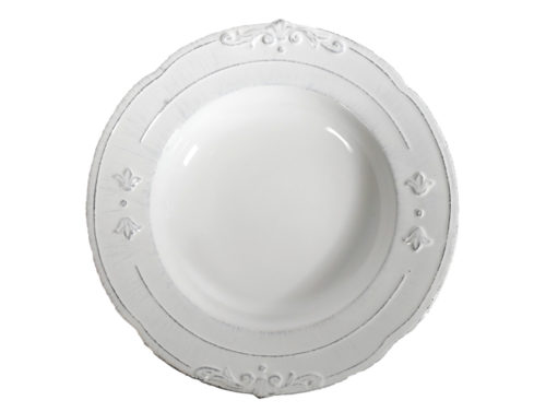 Set da 6 Piatti fondi Convito bianco | Virginia Casa