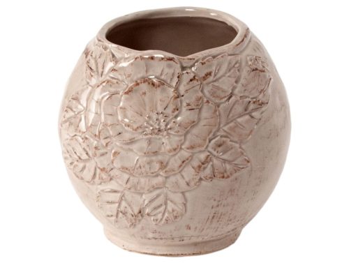 Vaso Portascopino Romantica, grigio corda | Virginia casa