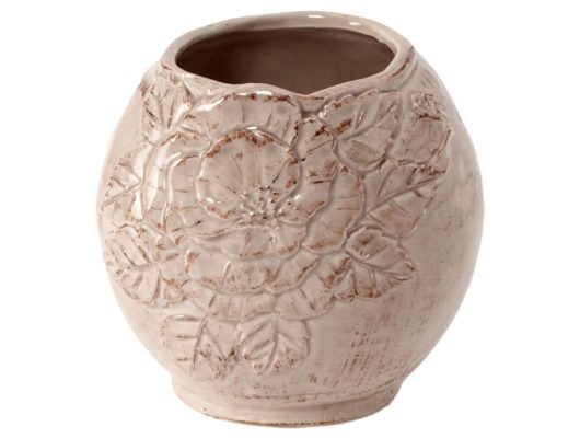 Vaso Portascopino Romantica, grigio corda | Virginia casa