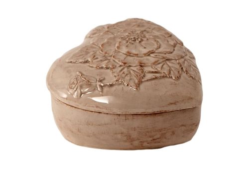 Scatola Cuore Romantica, grigio corda | Virginia Casa