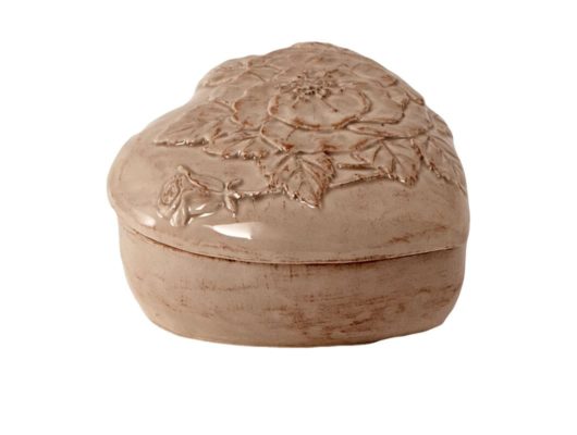 Scatola Cuore Romantica, grigio corda | Virginia Casa