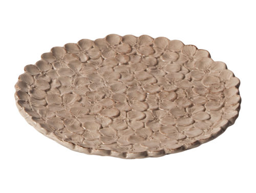 Piattino Ortensia Romantica, grigio corda | Virginia Casa