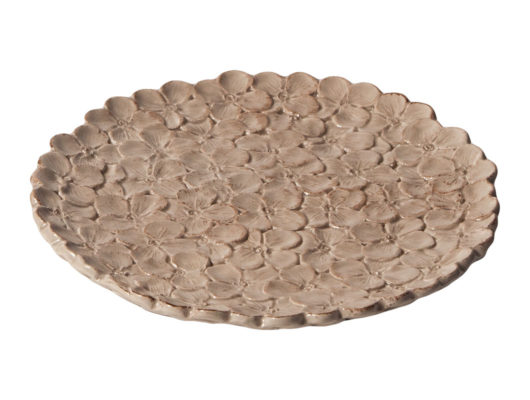 Piattino Ortensia Romantica, grigio corda | Virginia Casa