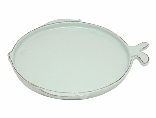 PIATTO PIANO D27CM "MARINA" ACQUAMARINA - SET DA 6 PZ