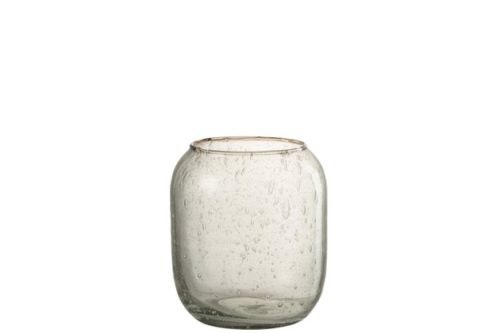 Vaso Bolle Vetro Trasparente (13.5×13.5x15cm)
