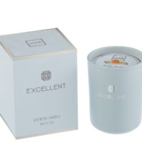 Candela Profumata Excellent Vetro Blu Small-50o (9.1x9.1x12.2cm)