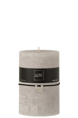 Candela Cilindrica Grigio Chiaro Xl-110o (10x10x15cm)