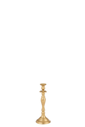 Candeliere Classico Alluminio Opaco Oro Small (13x13x33cm)