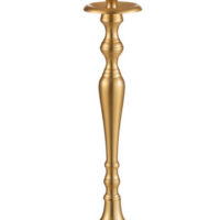 Candeliere Classico Alluminio Opaco Oro Medium (16.5x16.5x46cm)