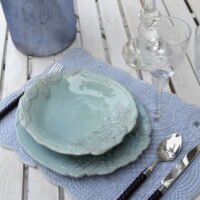 Tovaglietta Romantico Cotone Blu Chiaro (50x35x0.3) - immagine 5