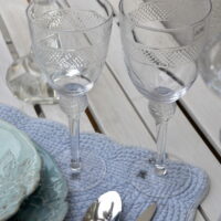 Tovaglietta Romantico Cotone Blu Chiaro (50x35x0.3) - immagine 3