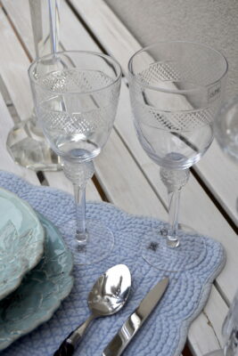 Tovaglietta Romantico Cotone Blu Chiaro (50x35x0.3) - immagine 3