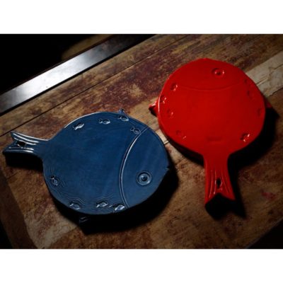 TAGLIERE PESCE 35X27 BLU GENZIANA - immagine 2