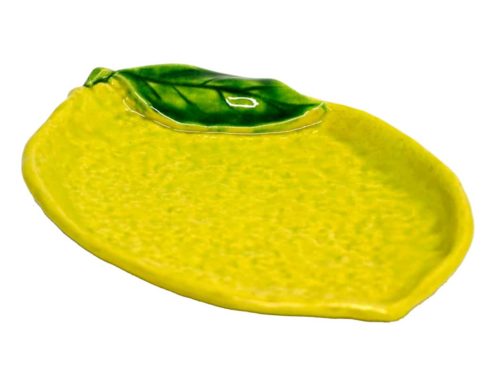 PIATTO DESSERT LIMONE 24X17 GIALLO