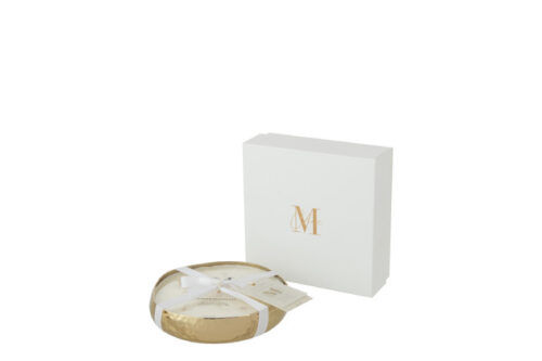 Candela Profumata Livia Metallo Oro Medium – Jolipa