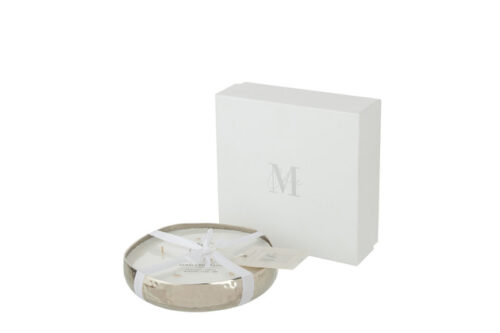 Candela Profumata Livia Metallo Argento Medium