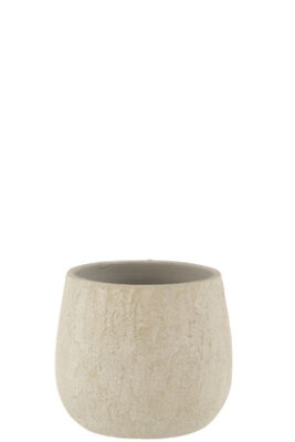 Portavasi Macchie Rugoso Ceramica Grigio Medium - Jolipa