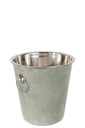 Secchiello Ghiaccio Rotondo Pelle Verde – Jolipa