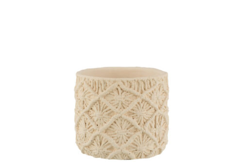 Portavasi Ibiza Cemento Bianco Medium – Jolipa