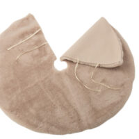 Copri Base Albero Di Natale Rotondo Poliestere Beige - Jolipa - immagine 2