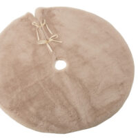 Copri Base Albero Di Natale Rotondo Poliestere Beige - Jolipa