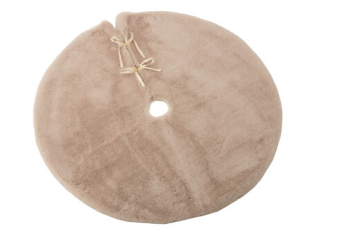Copri Base Albero Di Natale Rotondo Poliestere Beige – Jolipa