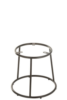 Supporto Basso Sgabello Metallo Nero