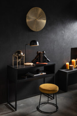 Supporto Basso Sgabello Metallo Nero - immagine 2