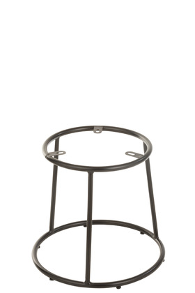 Supporto Basso Sgabello Metallo Nero