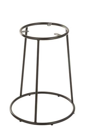 Supporto Basso Sgabello Metallo Nero – Jolipa