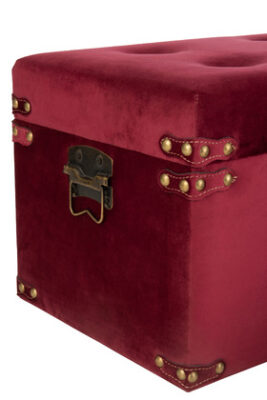 Set 3 Valigie Alte Velluto Bordo Small - Jolipa - immagine 4