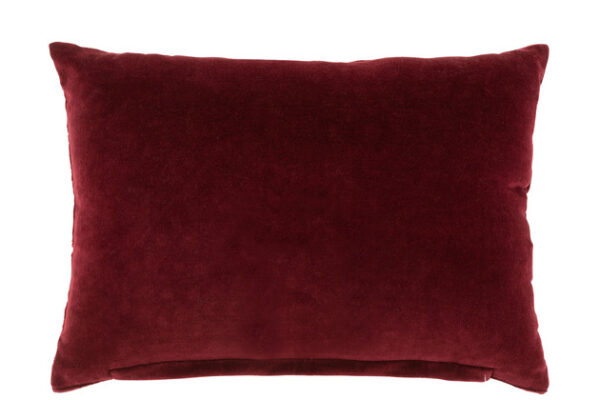 Cuscino Specchio Rettangolare Cotone Rosso/Argento - Jolipa - immagine 2
