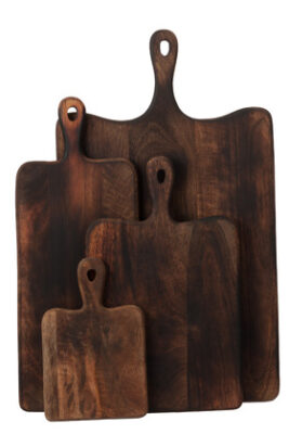 Tagliere Rettangolare Legno Marrone Scuro Extra Large - Jolipa - immagine 2