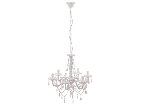LAMPADARIO ROYAL X6 BIANCO