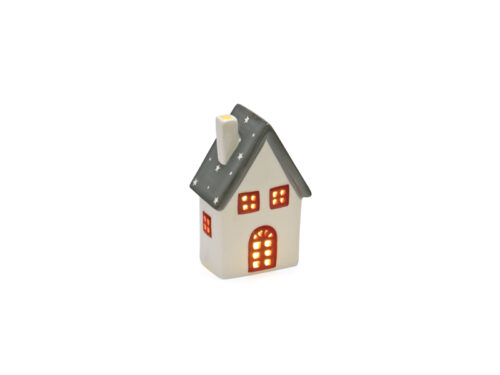 CASETTA CERAMICA C/LED BIANCO/GRIGIO – BRUCO