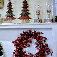 ALBERO PERLINE METAL ROSSO/VERDE/ORO - BRUCO - immagine 2