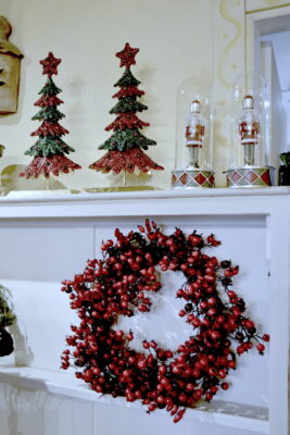 ALBERO PERLINE METAL ROSSO/VERDE/ORO - BRUCO - immagine 2