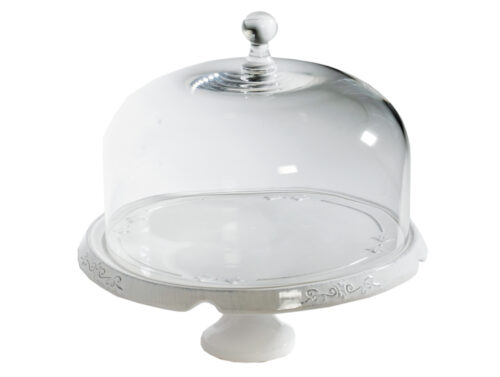 ALZATA MD C/CAMPANA “CONVITO” 25X13H BIANCO – Virginia Casa