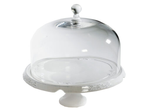 ALZATA PIC C/CAMPANA “CONVITO” 20X11H BIANCO – Virginia Casa