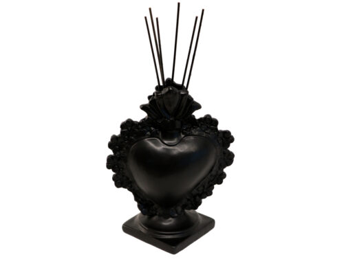 CUORE H19CM “EXVOTO” P.TA PROFUMO 0,200ML NERO – Virginia Casa