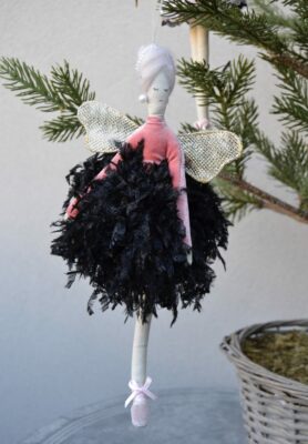 Angelo Appendere Tessuto Nero/Rosa - Jolipa - immagine 6