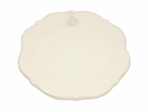 SET 6 PIATTI PIANI “LINEA CORONA” – LATTE | VIRGINIA CASA