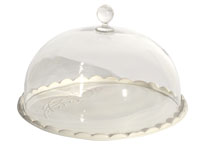 PIATTO DOLCE GRANDE “LINEA VOLUTE” – BIANCO | VIRGINIA CASA