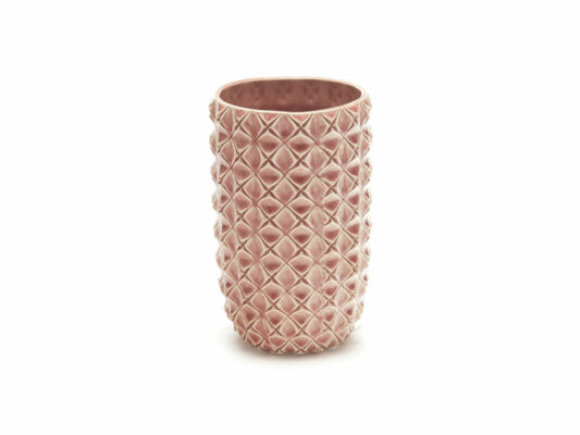 VASO CERAMICA SUEDE ROSA
