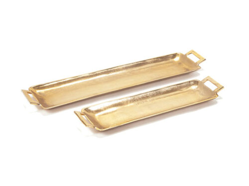 SET VASSOI ALLUMINIO TAOS ORO
